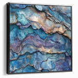 Framed canvas artwork of vibrant landscape canyons, showcasing rich earthy tones and dramatic rock formations, ideal for enhancing modern home decor.