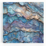 Stretched canvas artwork depicting a vibrant landscape of canyons, showcasing rich earthy tones and dramatic rock formations, ideal for modern home decor.