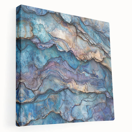 Vibrant stretched canvas artwork depicting breathtaking canyons in a landscape view, showcasing rich colors and intricate textures, perfect for home decor.