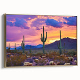 Framed canvas art depicting a serene desert landscape with golden hues and soft, sweeping sand dunes, enhancing any modern home decor.
