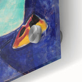 Modern Wall Art with Green Vase and Tulips - Abstract Contemporary Art Print