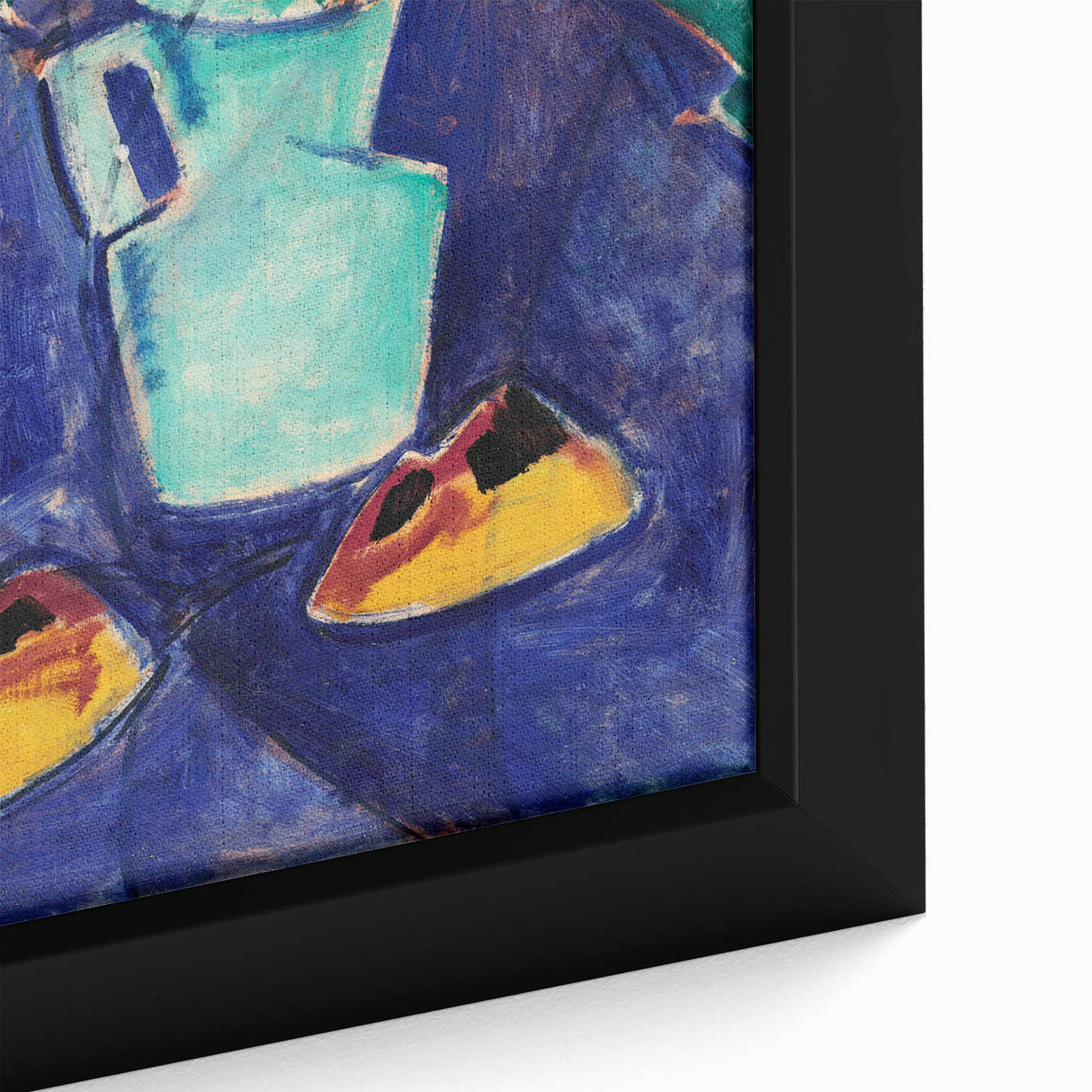Modern Wall Art with Green Vase and Tulips - Abstract Contemporary Art Print