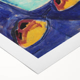 Modern Wall Art with Green Vase and Tulips - Abstract Contemporary Art Print