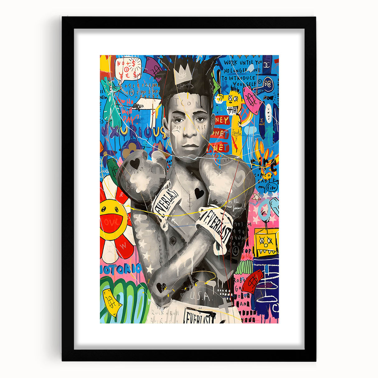 Vibrant Pop Art Wall Art – Colorful Boxing Canvas Print