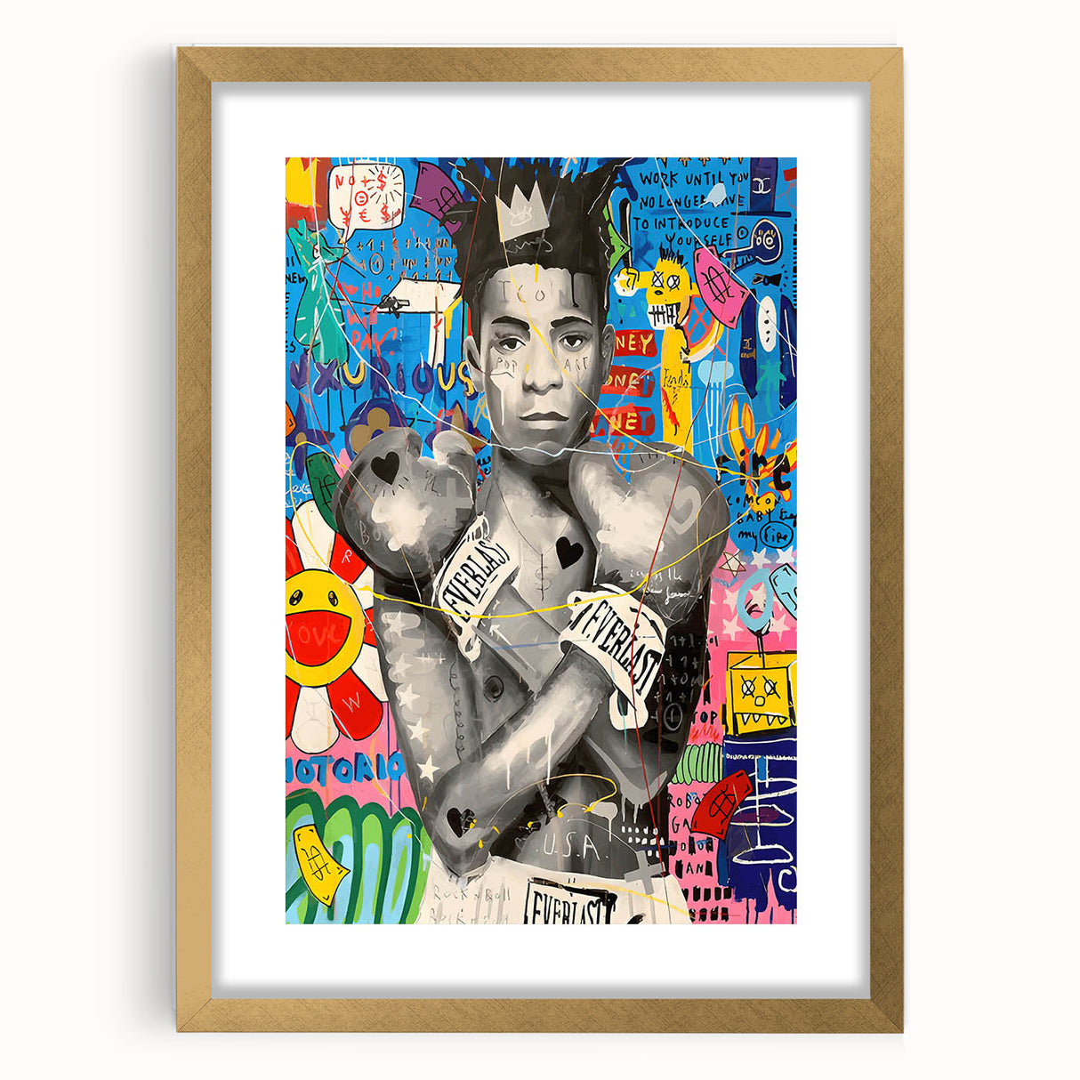 Vibrant Pop Art Wall Art – Colorful Boxing Canvas Print