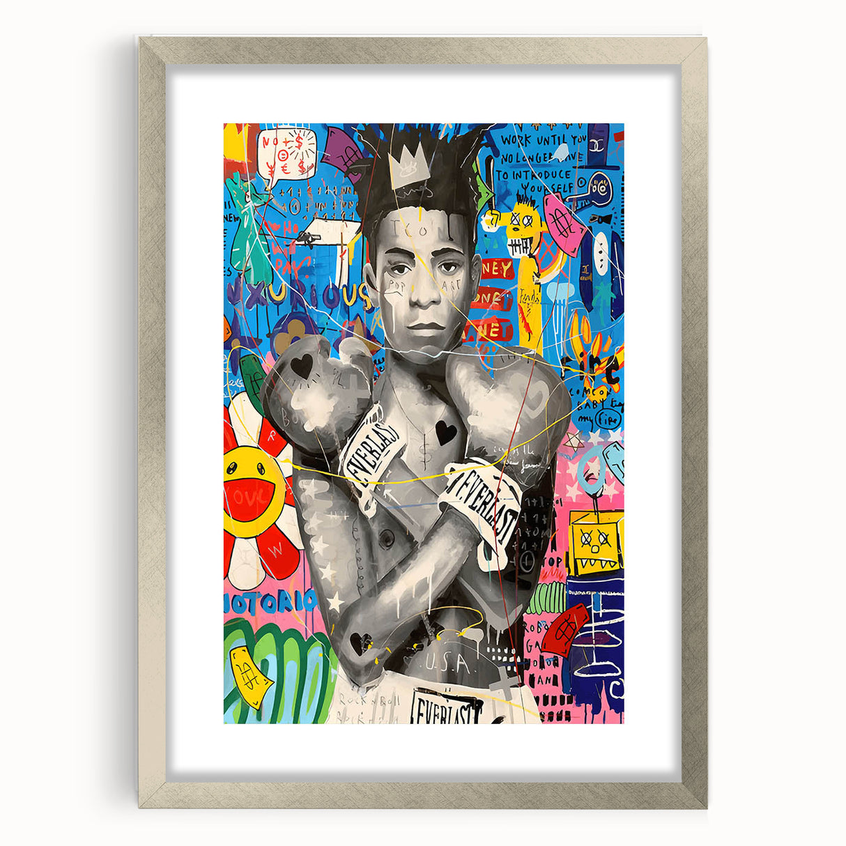 Vibrant Pop Art Wall Art – Colorful Boxing Canvas Print