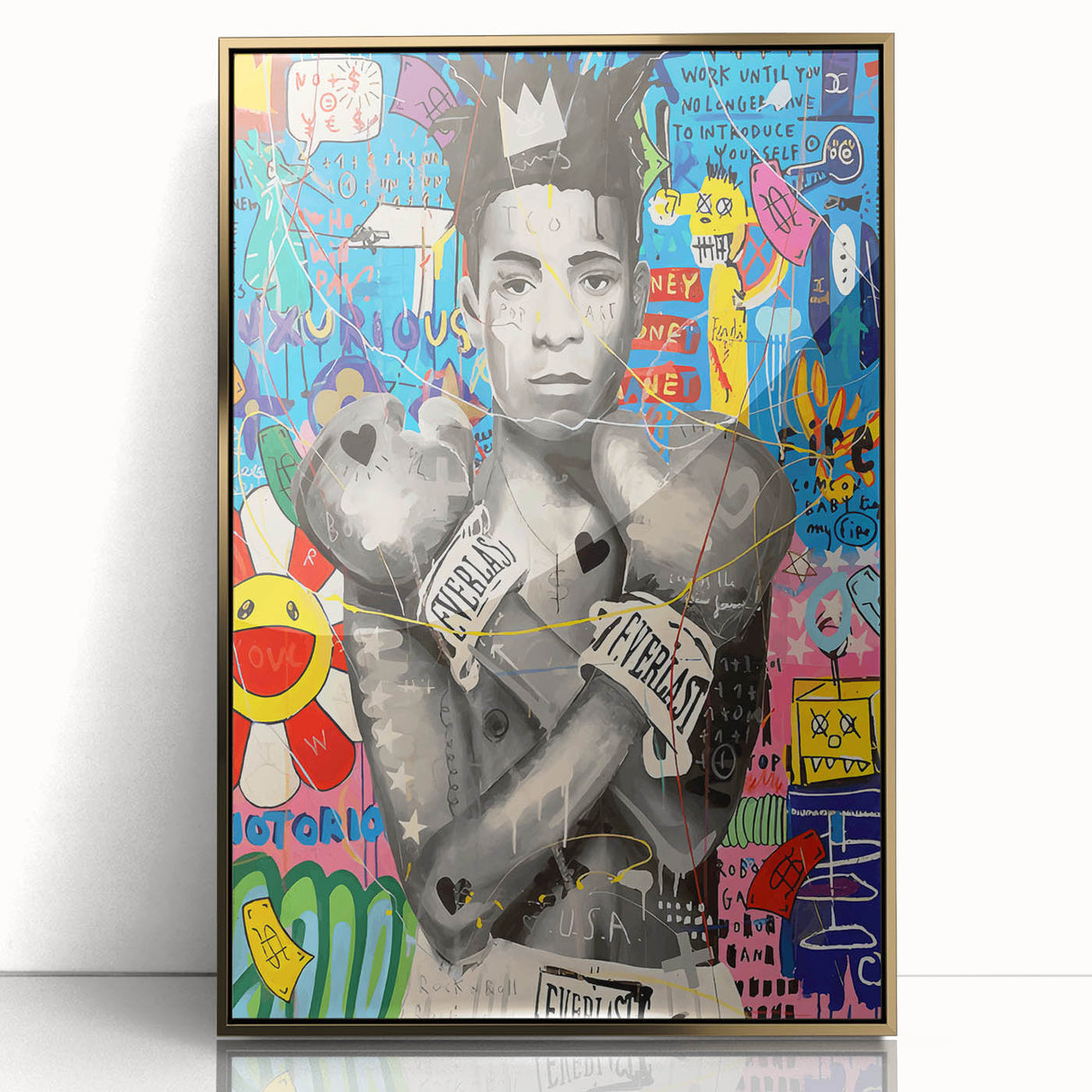 Vibrant Pop Art Wall Art – Colorful Boxing Canvas Print
