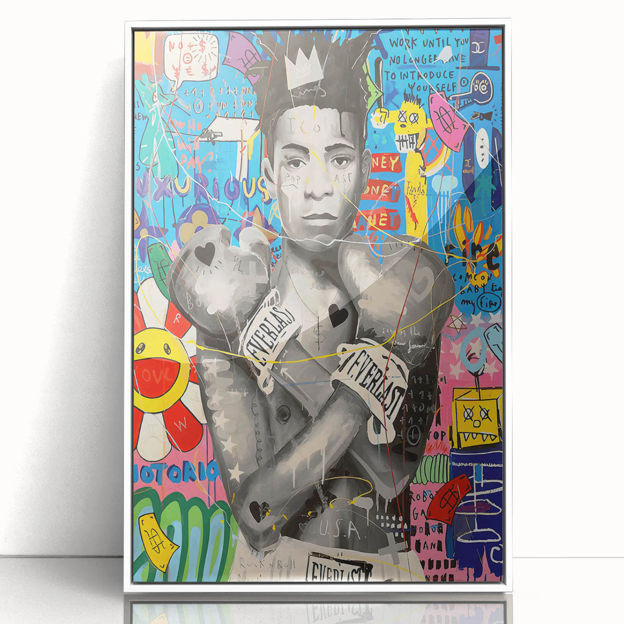 Vibrant Pop Art Wall Art – Colorful Boxing Canvas Print