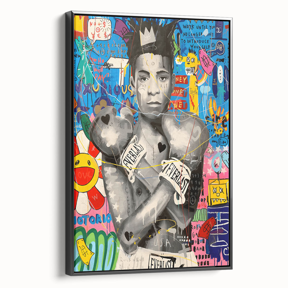 Vibrant Pop Art Wall Art – Colorful Boxing Canvas Print