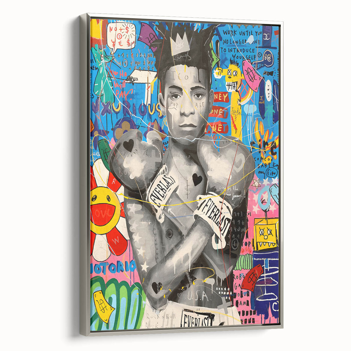 Vibrant Pop Art Wall Art – Colorful Boxing Canvas Print
