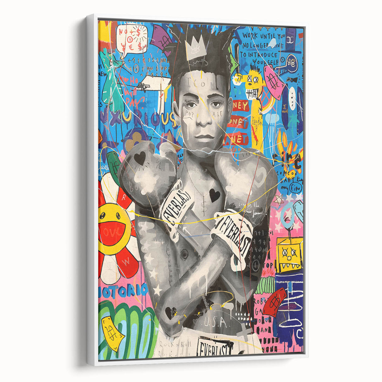 Vibrant Pop Art Wall Art – Colorful Boxing Canvas Print
