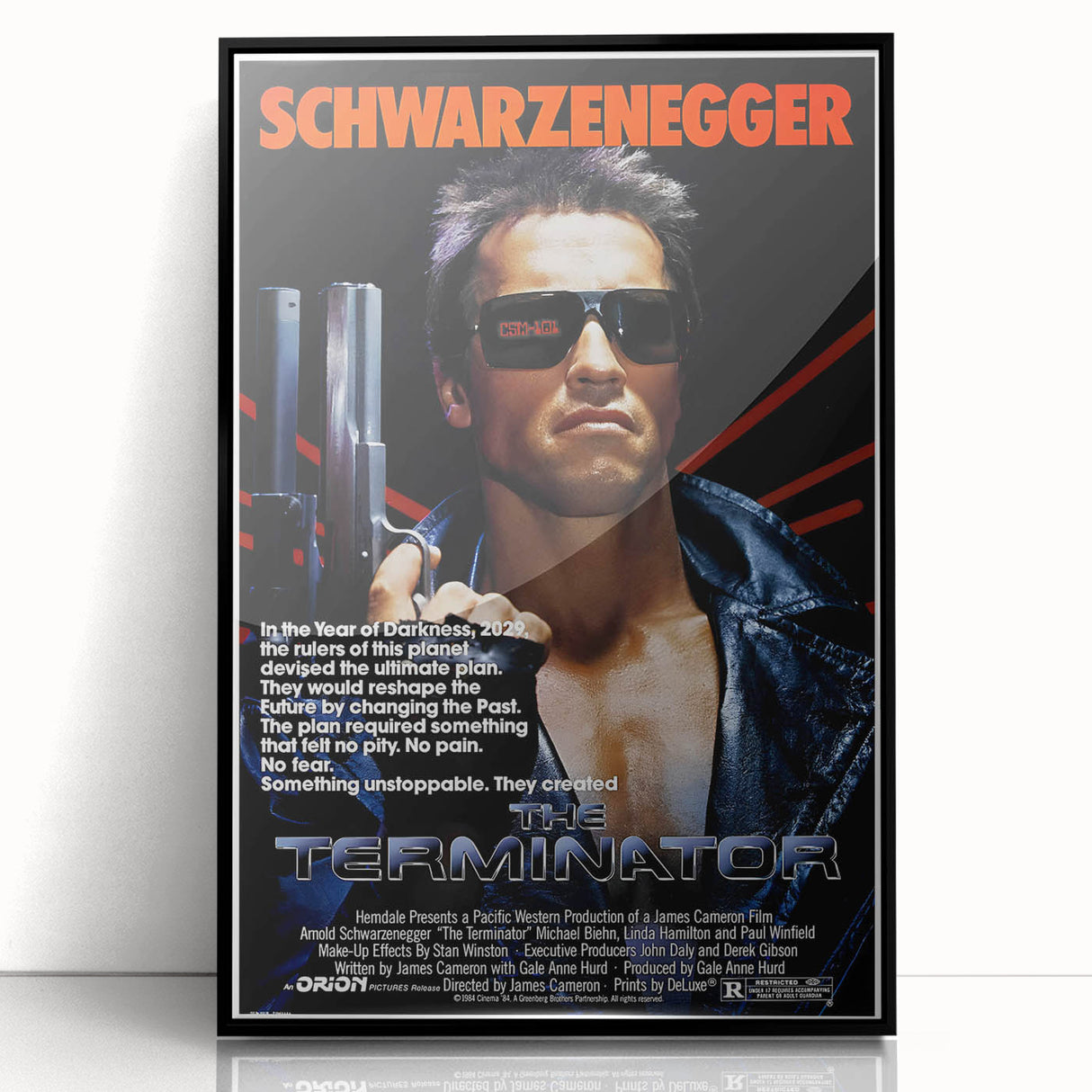 Retro Wall Art - The Terminator Movie Poster - 80s Sci-Fi Art Prints