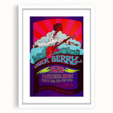 Chuck Berry Fillmore West Poster | Vintage Retro Music Art