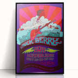 Chuck Berry Fillmore West Poster | Vintage Retro Music Art