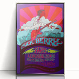 Chuck Berry Fillmore West Poster | Vintage Retro Music Art