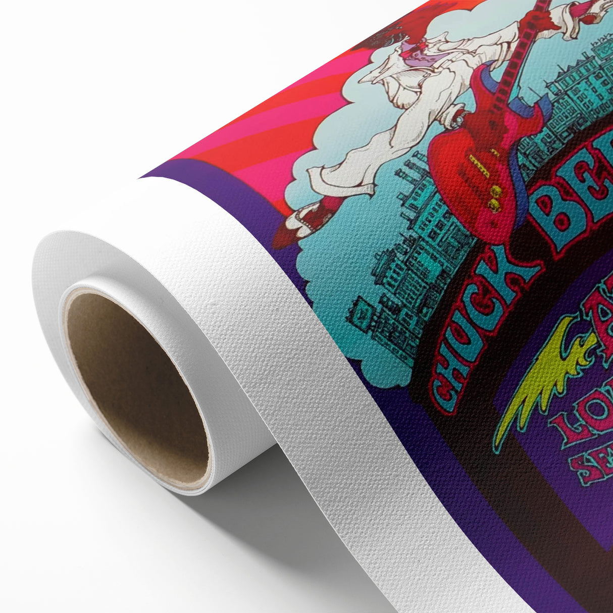 Chuck Berry Fillmore West Poster | Vintage Retro Music Art