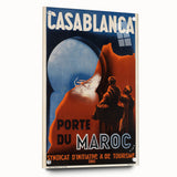 Retro Casablanca Travel Poster – Vintage Prints & Nostalgic Wall Art