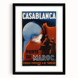 Retro Casablanca Travel Poster – Vintage Prints & Nostalgic Wall Art