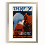 Retro Casablanca Travel Poster – Vintage Prints & Nostalgic Wall Art