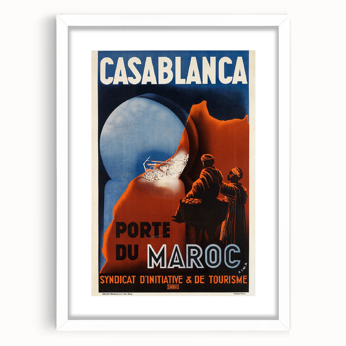 Retro Casablanca Travel Poster – Vintage Prints & Nostalgic Wall Art