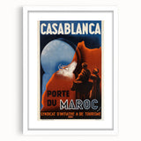 Retro Casablanca Travel Poster – Vintage Prints & Nostalgic Wall Art