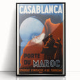 Retro Casablanca Travel Poster – Vintage Prints & Nostalgic Wall Art
