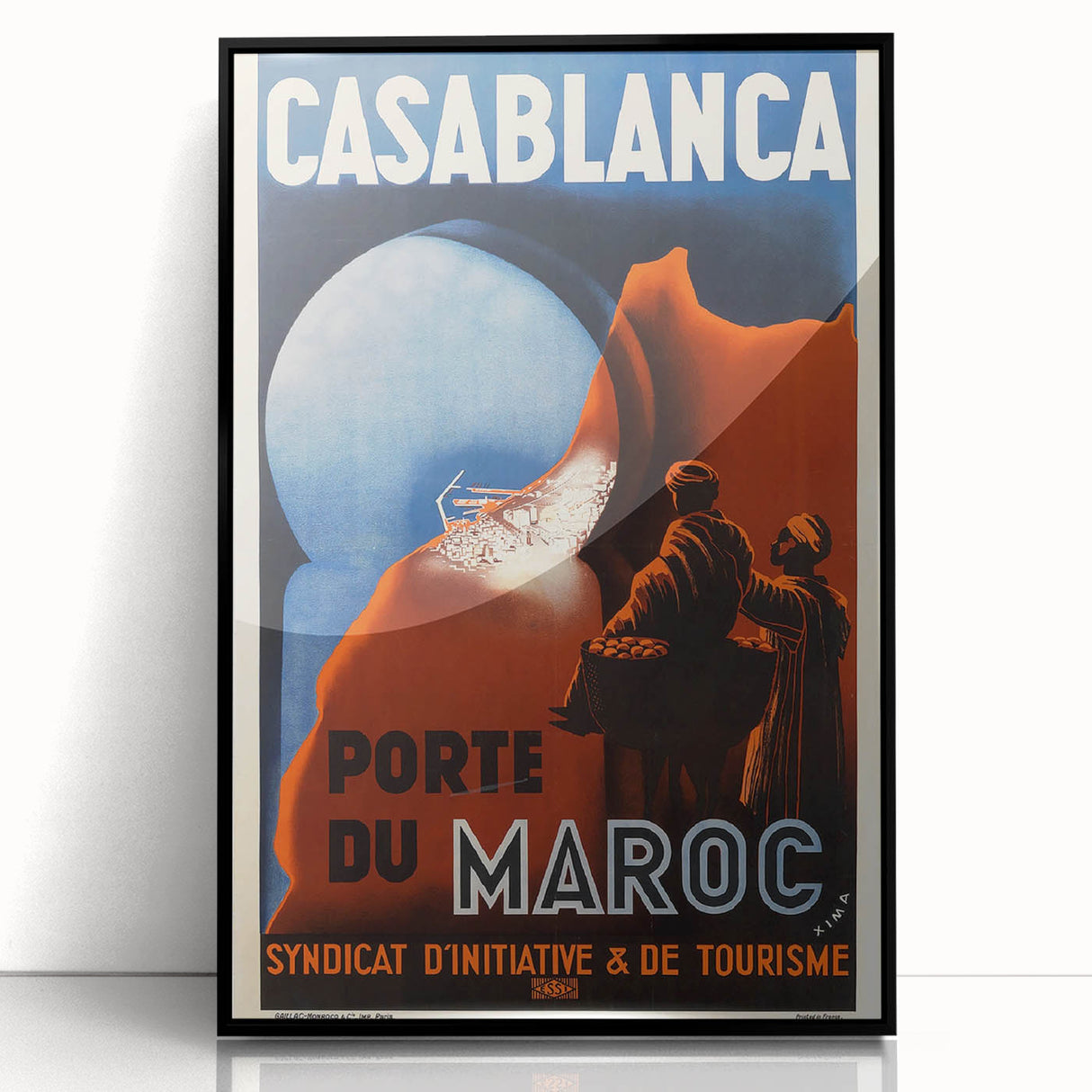 Retro Casablanca Travel Poster – Vintage Prints & Nostalgic Wall Art