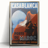 Retro Casablanca Travel Poster – Vintage Prints & Nostalgic Wall Art