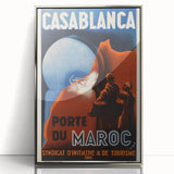 Retro Casablanca Travel Poster – Vintage Prints & Nostalgic Wall Art