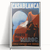 Retro Casablanca Travel Poster – Vintage Prints & Nostalgic Wall Art