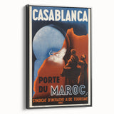 Retro Casablanca Travel Poster – Vintage Prints & Nostalgic Wall Art