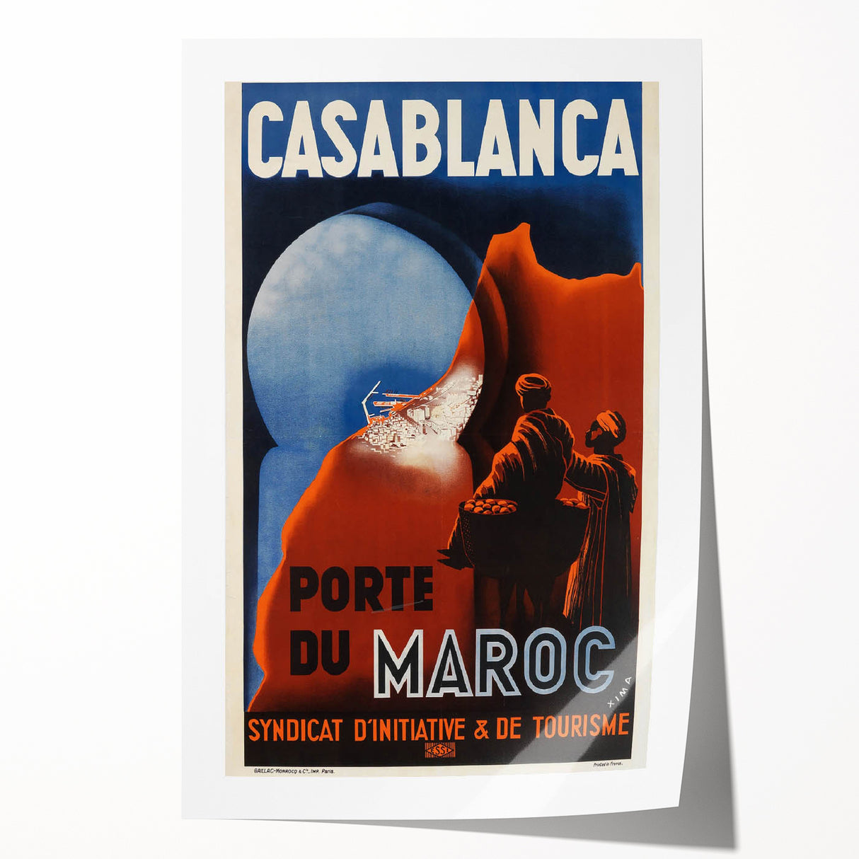 Retro Casablanca Travel Poster – Vintage Prints & Nostalgic Wall Art