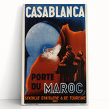 Retro Casablanca Travel Poster – Vintage Prints & Nostalgic Wall Art