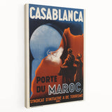 Retro Casablanca Travel Poster – Vintage Prints & Nostalgic Wall Art