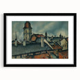 View of Košice Realism Art Print - Classical Realism Canvas Wall Decor