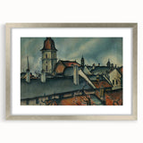 View of Košice Realism Art Print - Classical Realism Canvas Wall Decor