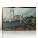 View of Košice Realism Art Print - Classical Realism Canvas Wall Decor