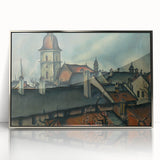View of Košice Realism Art Print - Classical Realism Canvas Wall Decor