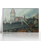 View of Košice Realism Art Print - Classical Realism Canvas Wall Decor