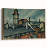 View of Košice Realism Art Print - Classical Realism Canvas Wall Decor