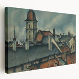View of Košice Realism Art Print - Classical Realism Canvas Wall Decor