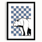 Polar Bear Wall Art – Cool Animal Print for Boys' Room Decor