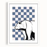 Polar Bear Wall Art – Cool Animal Print for Boys' Room Decor