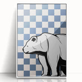 Polar Bear Wall Art – Cool Animal Print for Boys' Room Decor