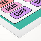 Children’s Learning Art Print – Long E Phonics Poster for Kids