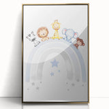 Safari Animal Nursery Wall Art - Baby Room Decor Print