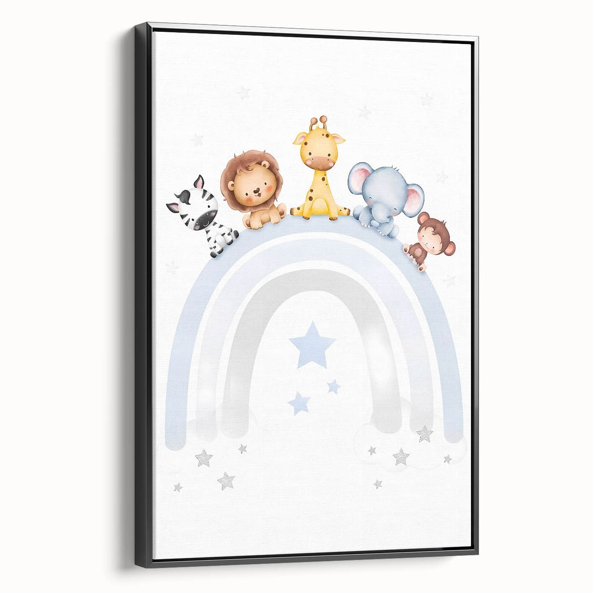 Safari Animal Nursery Wall Art - Baby Room Decor Print