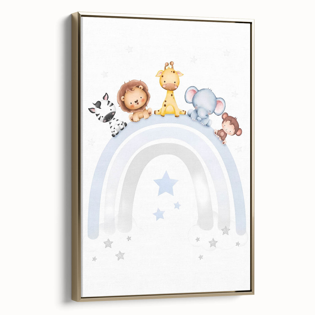 Safari Animal Nursery Wall Art - Baby Room Decor Print