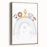 Safari Animal Nursery Wall Art - Baby Room Decor Print