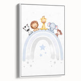 Safari Animal Nursery Wall Art - Baby Room Decor Print